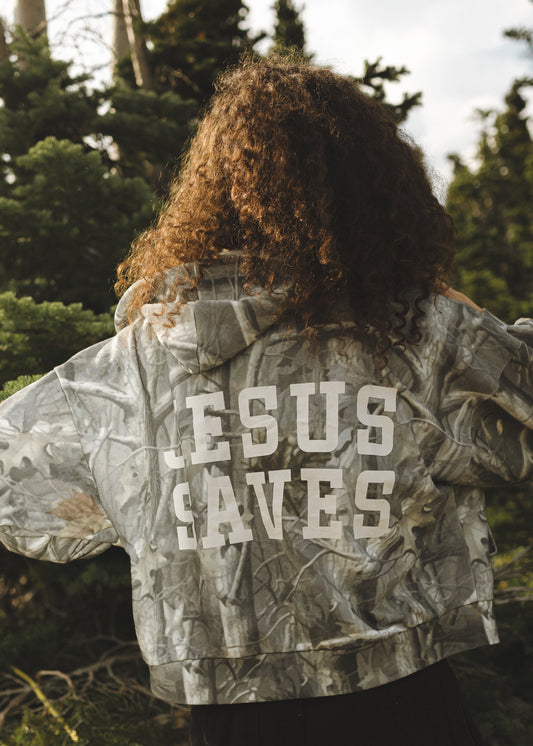 Jesus Saves Zip Up Hoodie